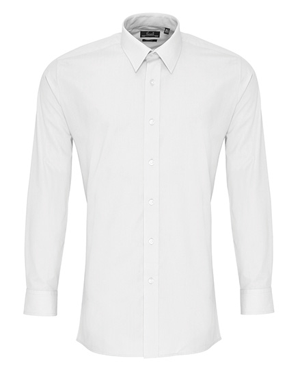 Premier Workwear Men´s Long Sleeve Fitted Poplin Shirt Premier Workwear Men´s Long Sleeve Fitted Poplin Shirt