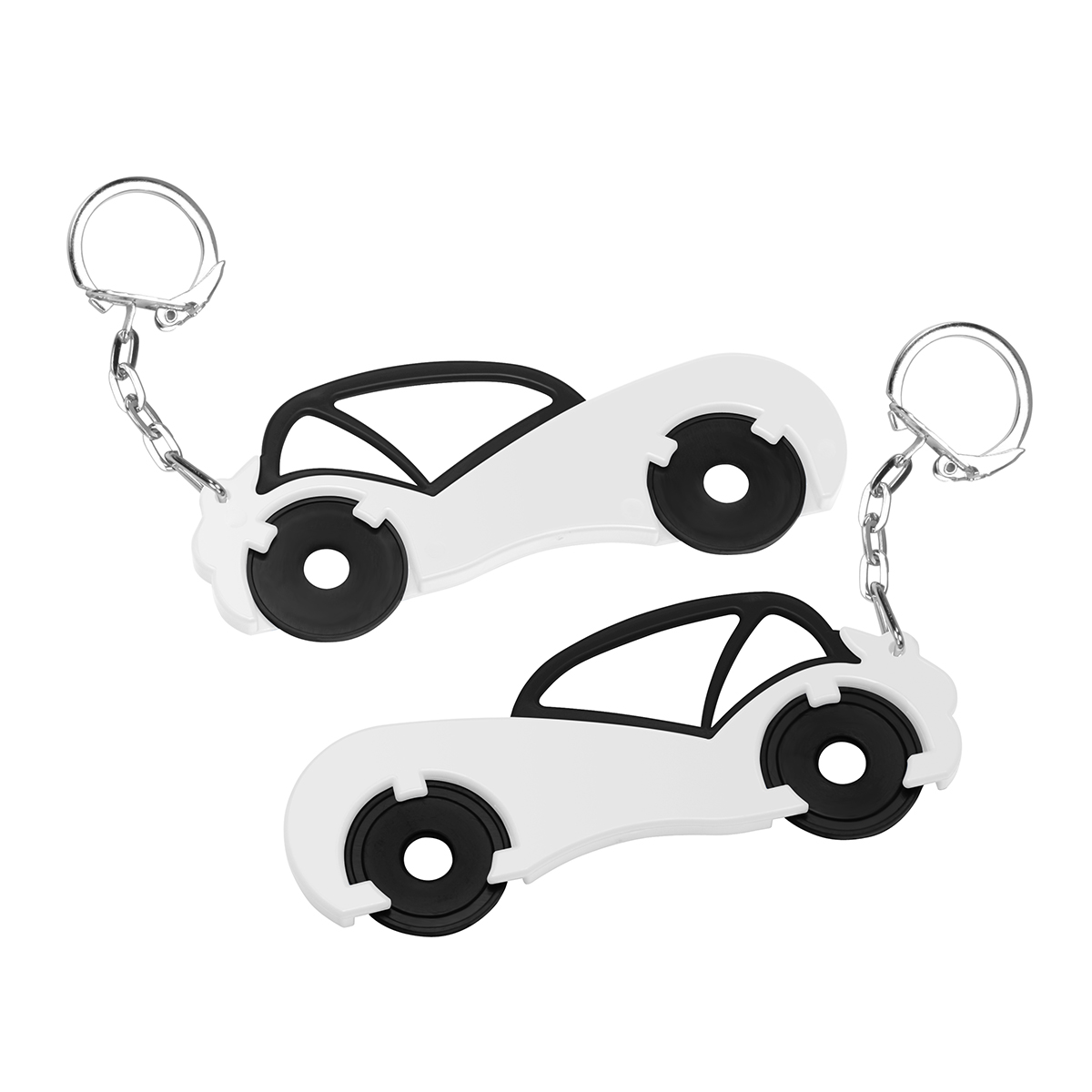 Chiphalter mit zwei 1€-Chips Auto Chiphalter mit zwei 1€-Chips Auto