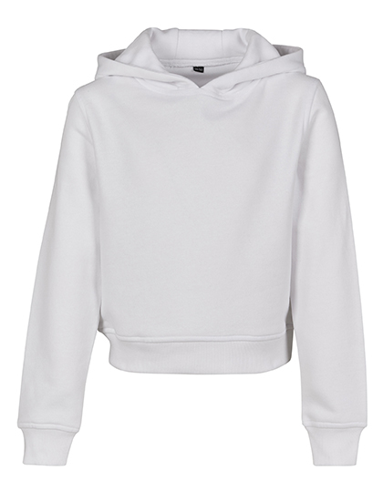 Build Your Brand Girls Cropped Sweat Hoody Build Your Brand Girls Cropped Sweat Hoody