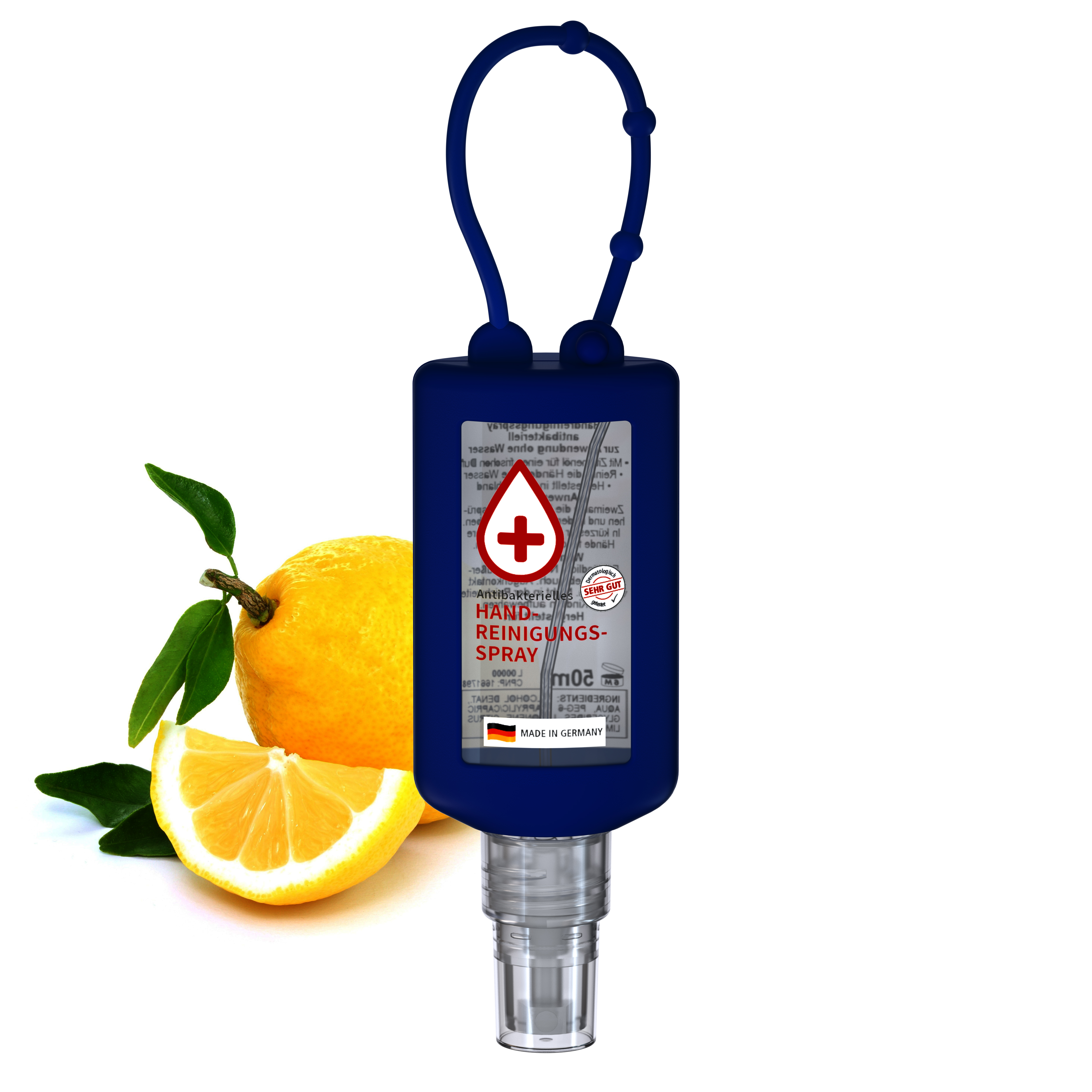 50 ml Bumper blau - Handreinigungsspray antibakteriell - No Label Look 50 ml Bumper blau - Handreinigungsspray antibakteriell - No Label Look