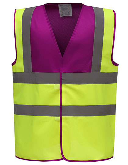 YOKO Hi-Vis 2 Bands & Braces Waistcoat YOKO Hi-Vis 2 Bands & Braces Waistcoat