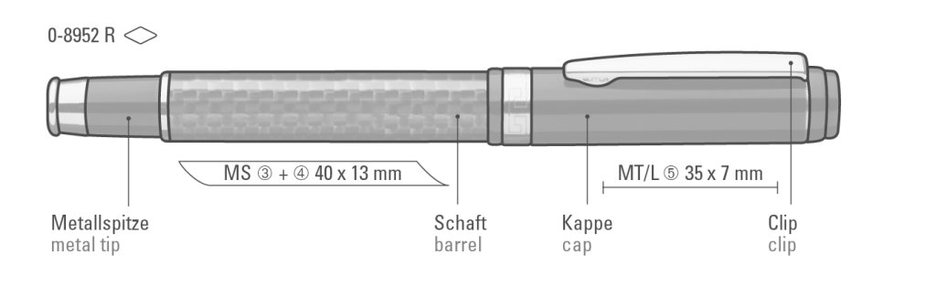 CARBON R Rollerball