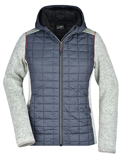 James&Nicholson Ladies´ Knitted Hybrid Jacket