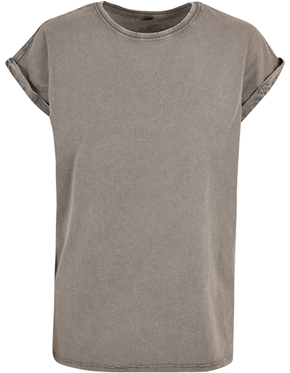 Build Your Brand Ladies´ Acid Washed Extended Shoulder Tee Build Your Brand Ladies´ Acid Washed Extended Shoulder Tee