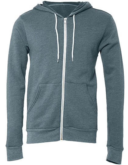 Canvas Unisex Poly-Cotton Fleece Full-Zip Hoodie