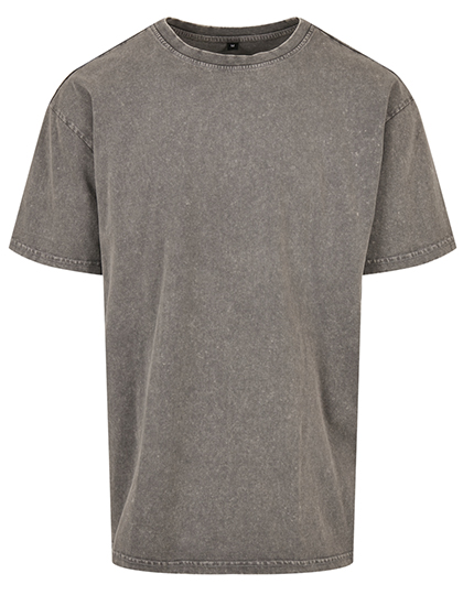Build Your Brand Acid Washed Heavy Oversize Tee