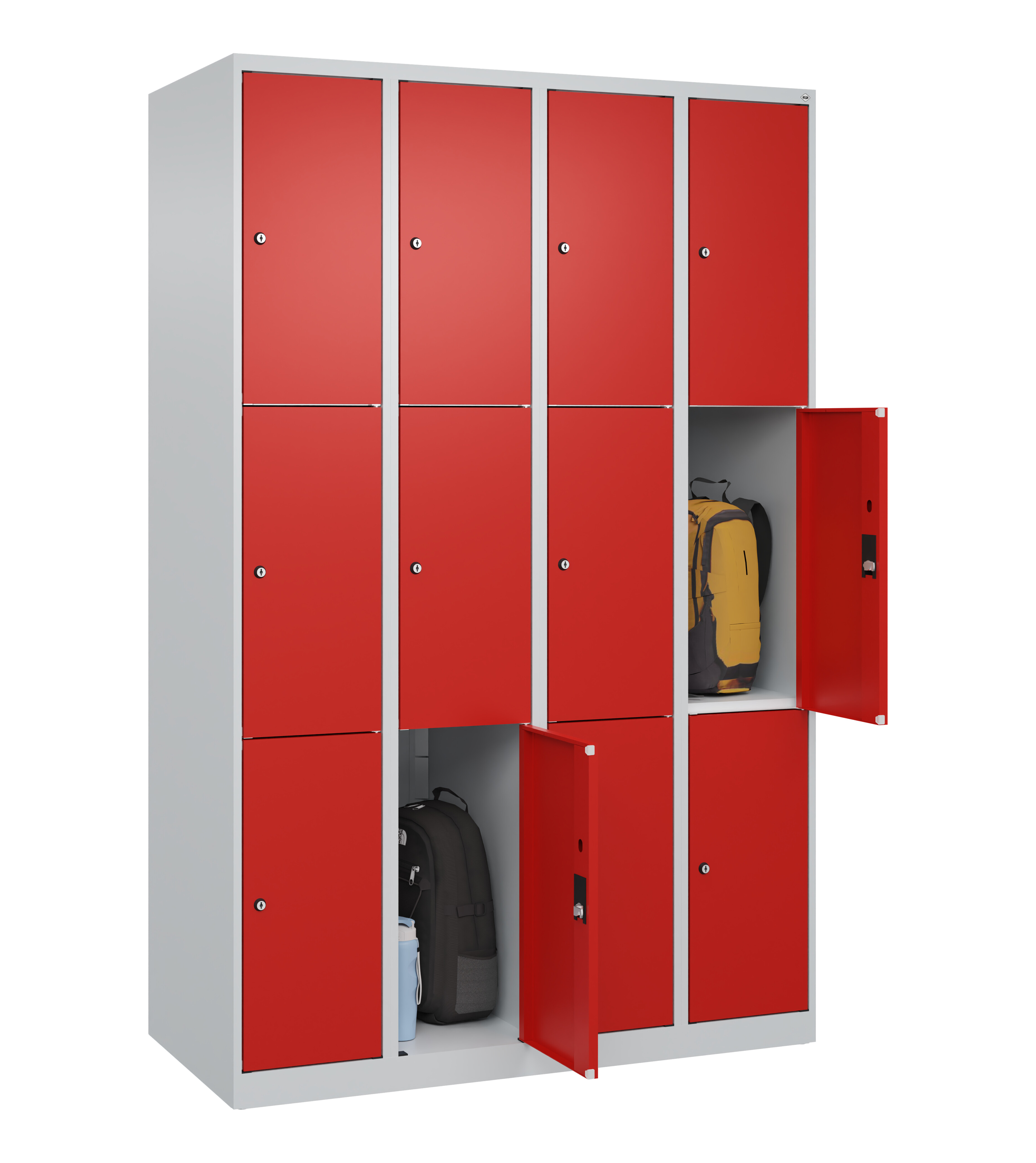 Schließfachschrank Classic Plus, 12 Fächer, 1850x1200x500mm Schließfachschrank Classic Plus, 12 Fächer, 1850x1200x500mm