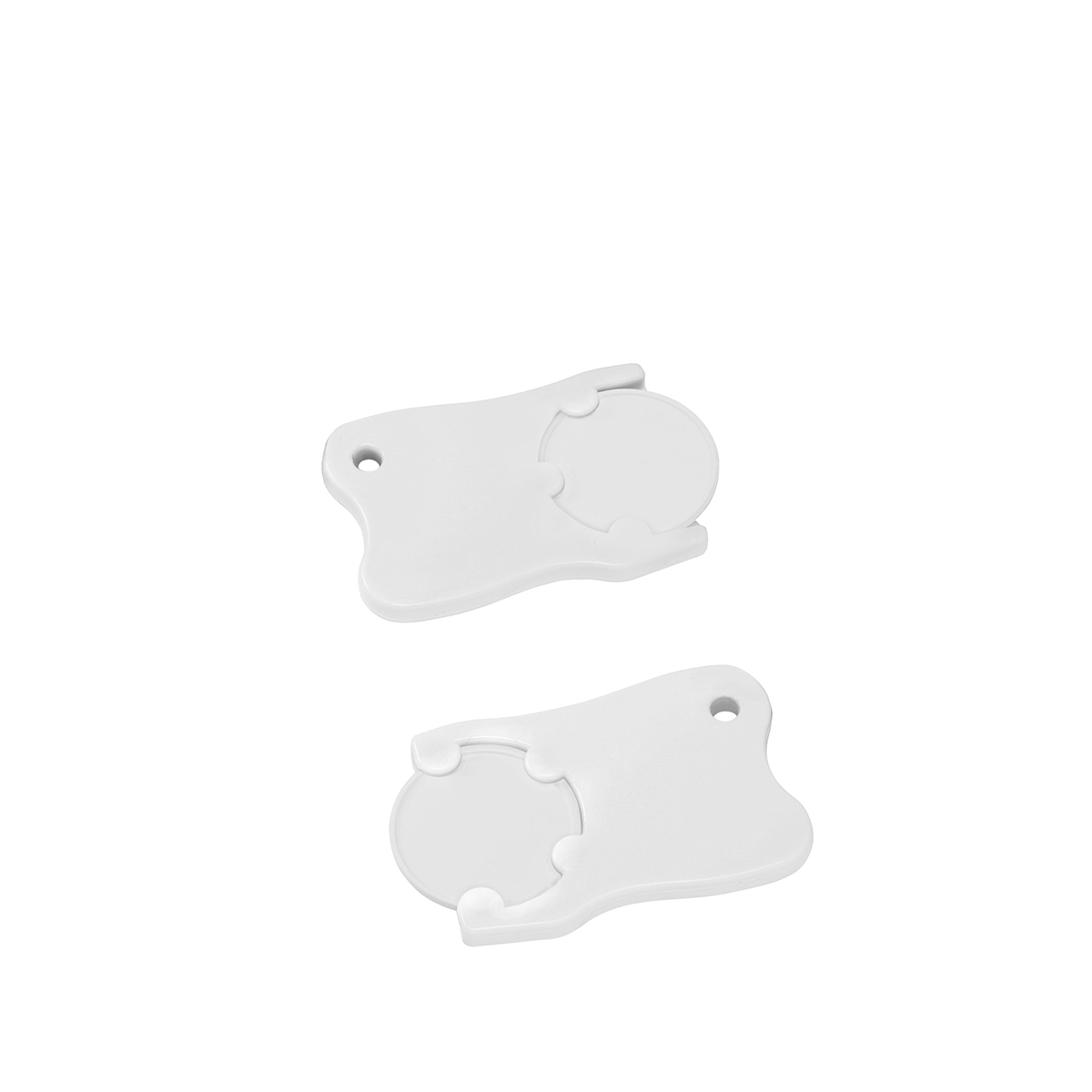 Chiphalter mit 1€-Chip Zahn Chiphalter mit 1€-Chip Zahn