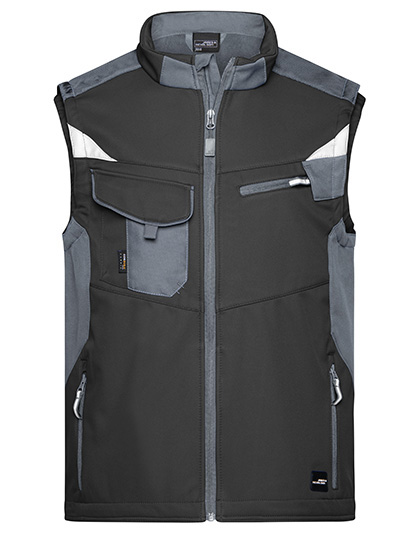 James&Nicholson Workwear Softshell Vest -STRONG- James&Nicholson Workwear Softshell Vest -STRONG-