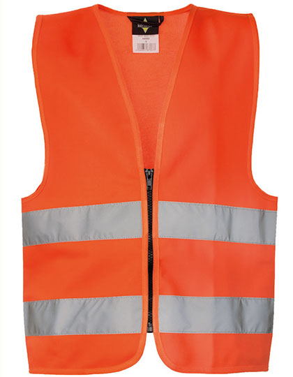 Korntex Kids´ Hi-Vis Safety Vest With Front Zipper Aalborg