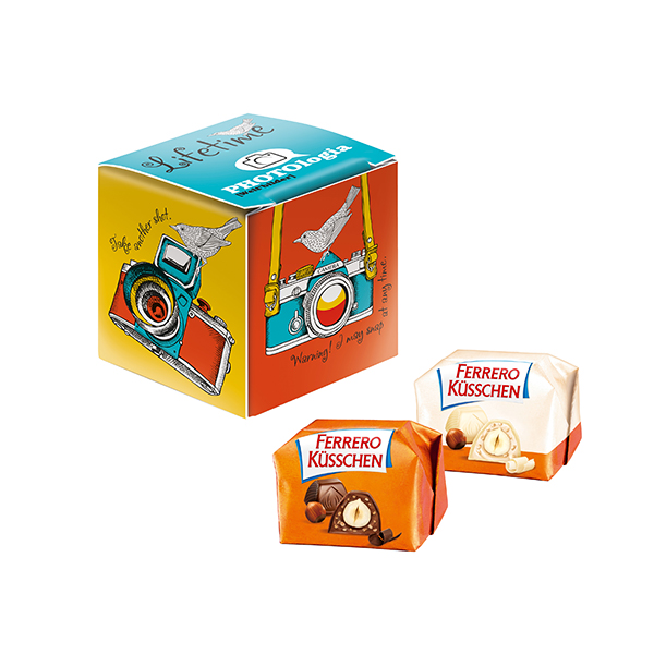 Mini Promo-Würfel m. Ferrero Küsschen Mini Promo-Würfel m. Ferrero Küsschen