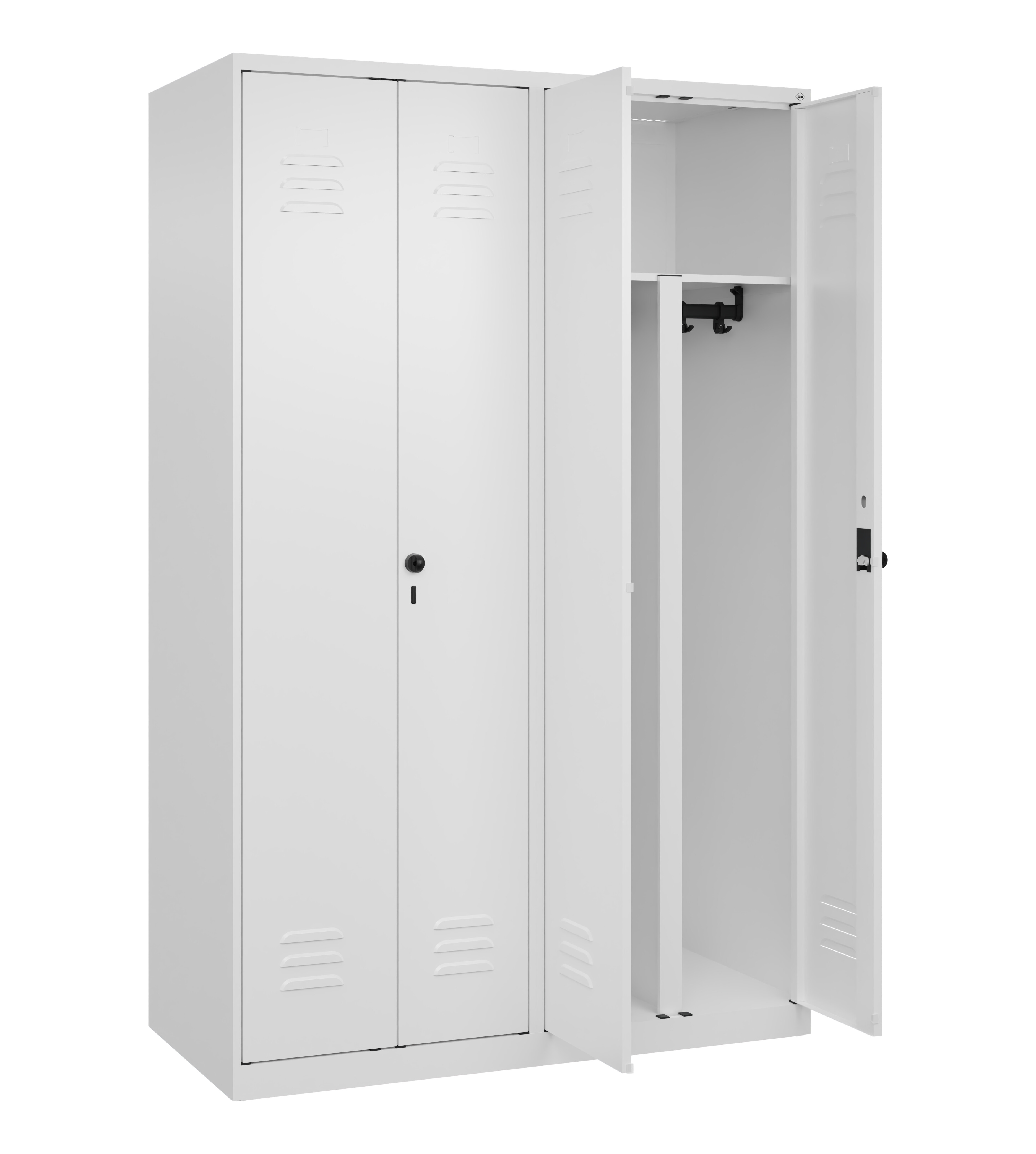 PSA Doppel-Spind Classic Plus, 4 Abteile, 1850x1200x500mm