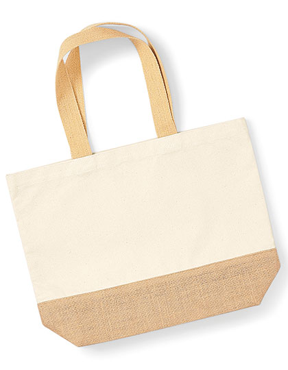 Westford Mill Jute Base Canvas Bag