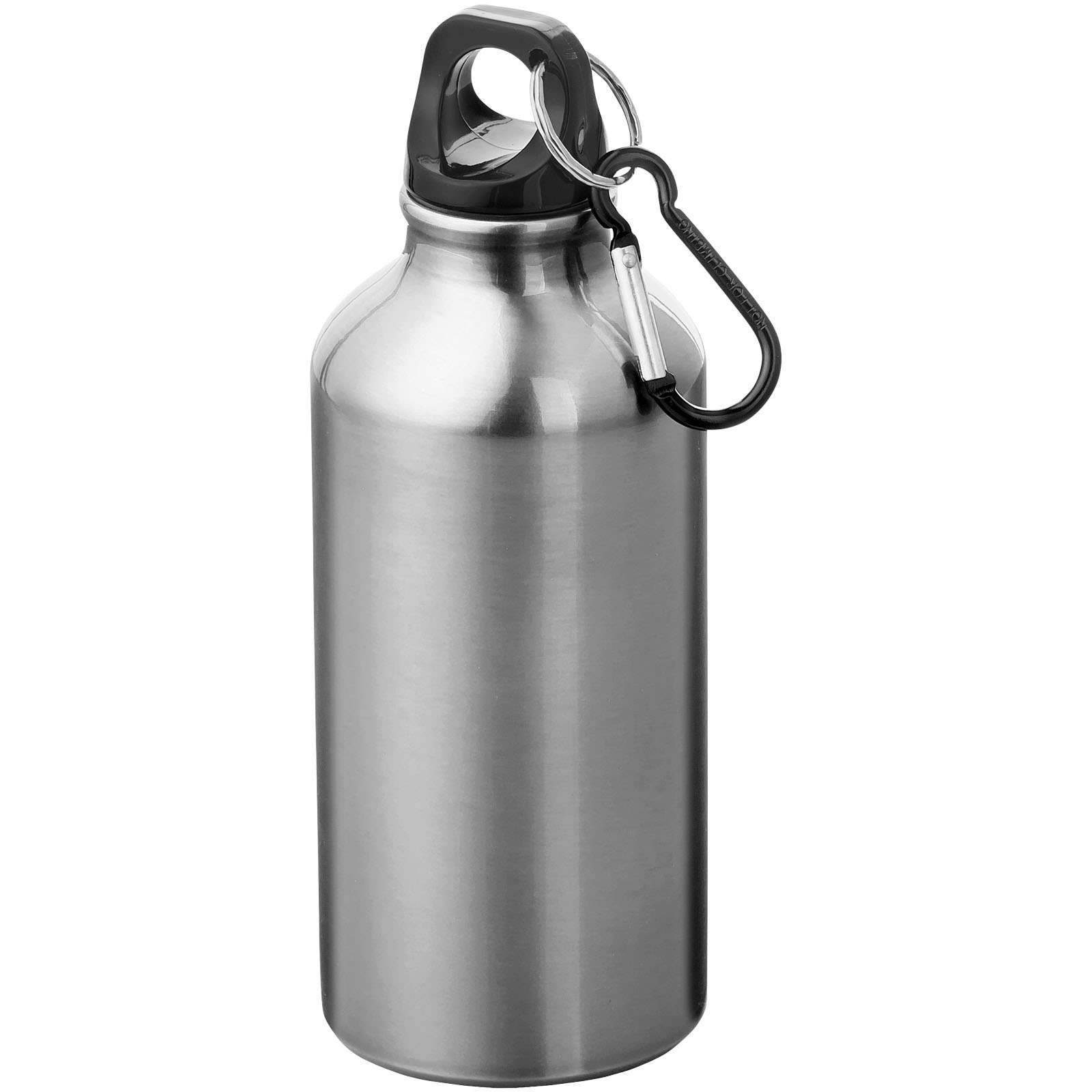 Oregon 400 ml RCS-zertifizierte Trinkflasche aus recyceltem Aluminium mit Karabinerhaken Oregon 400 ml RCS-zertifizierte Trinkflasche aus recyceltem Aluminium mit Karabinerhaken