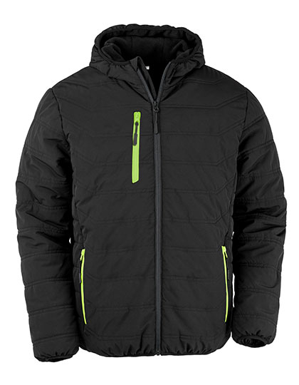 Result Genuine Recycled Recycled Black Compass Padded Winter Jacket Result Genuine Recycled Recycled Black Compass Padded Winter Jacket