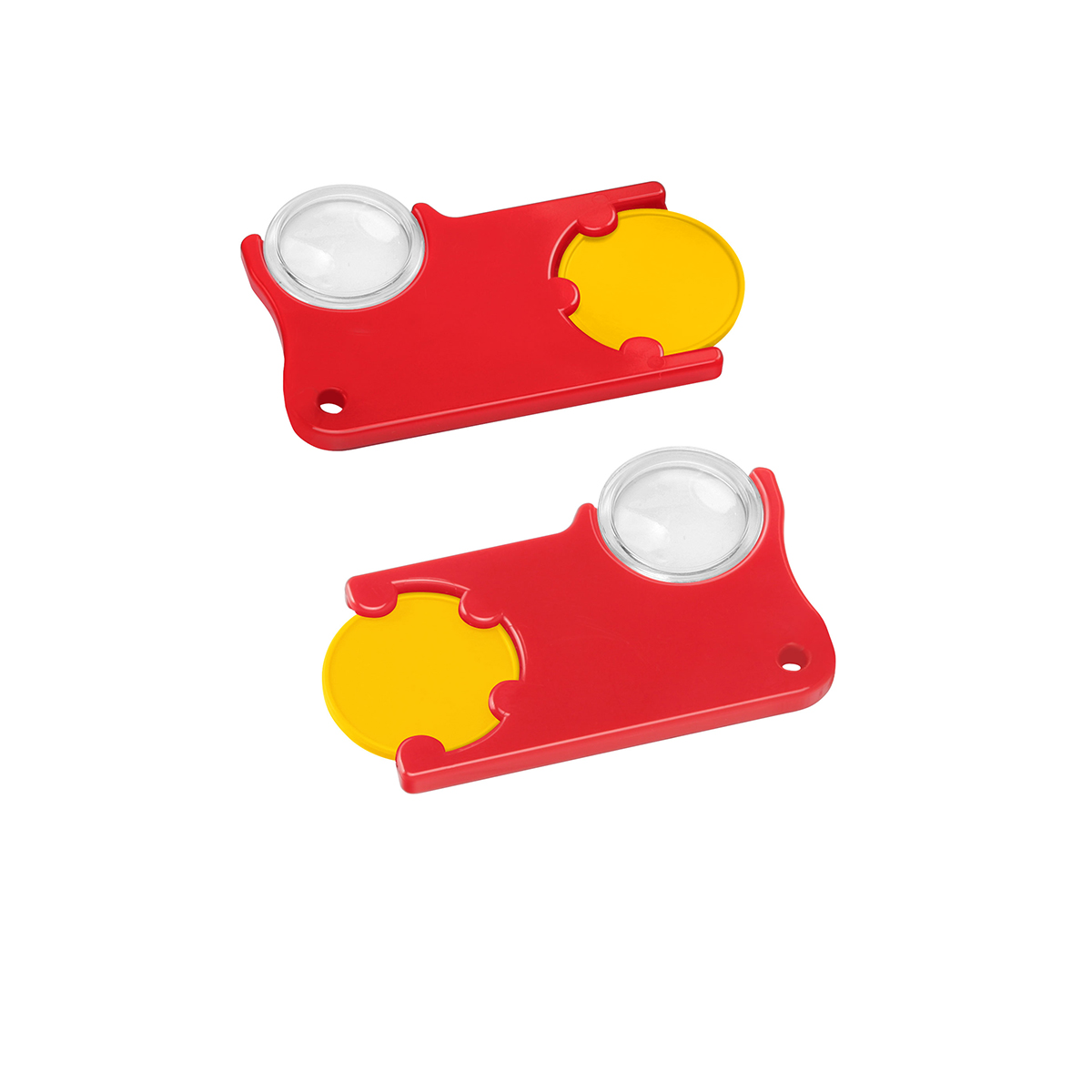 Chiphalter mit 1€-Chip und Lupe Chiphalter mit 1€-Chip und Lupe