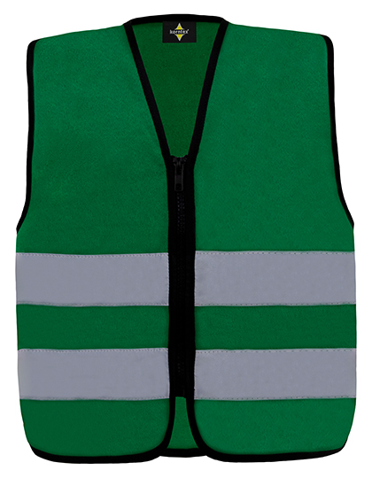 Korntex Kids´ Hi-Vis Safety Vest With Front Zipper Aalborg