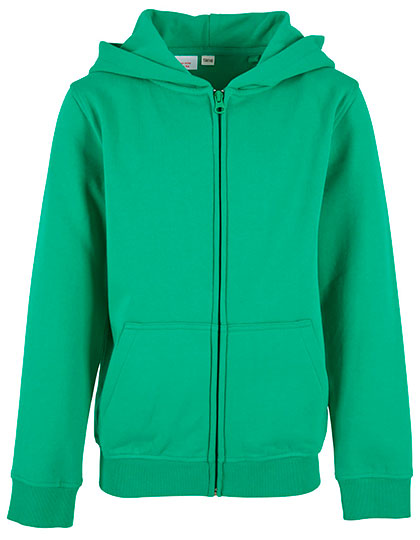 Build Your Brand Kids´ Organic Basic Zip Hoody