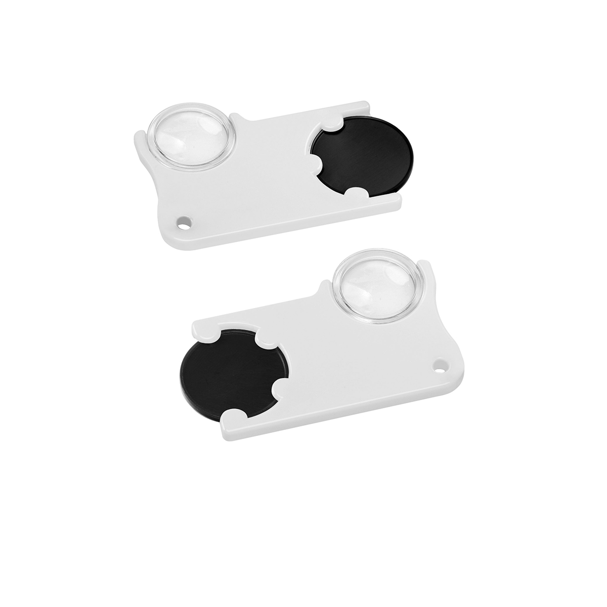 Chiphalter mit 1€-Chip und Lupe Chiphalter mit 1€-Chip und Lupe