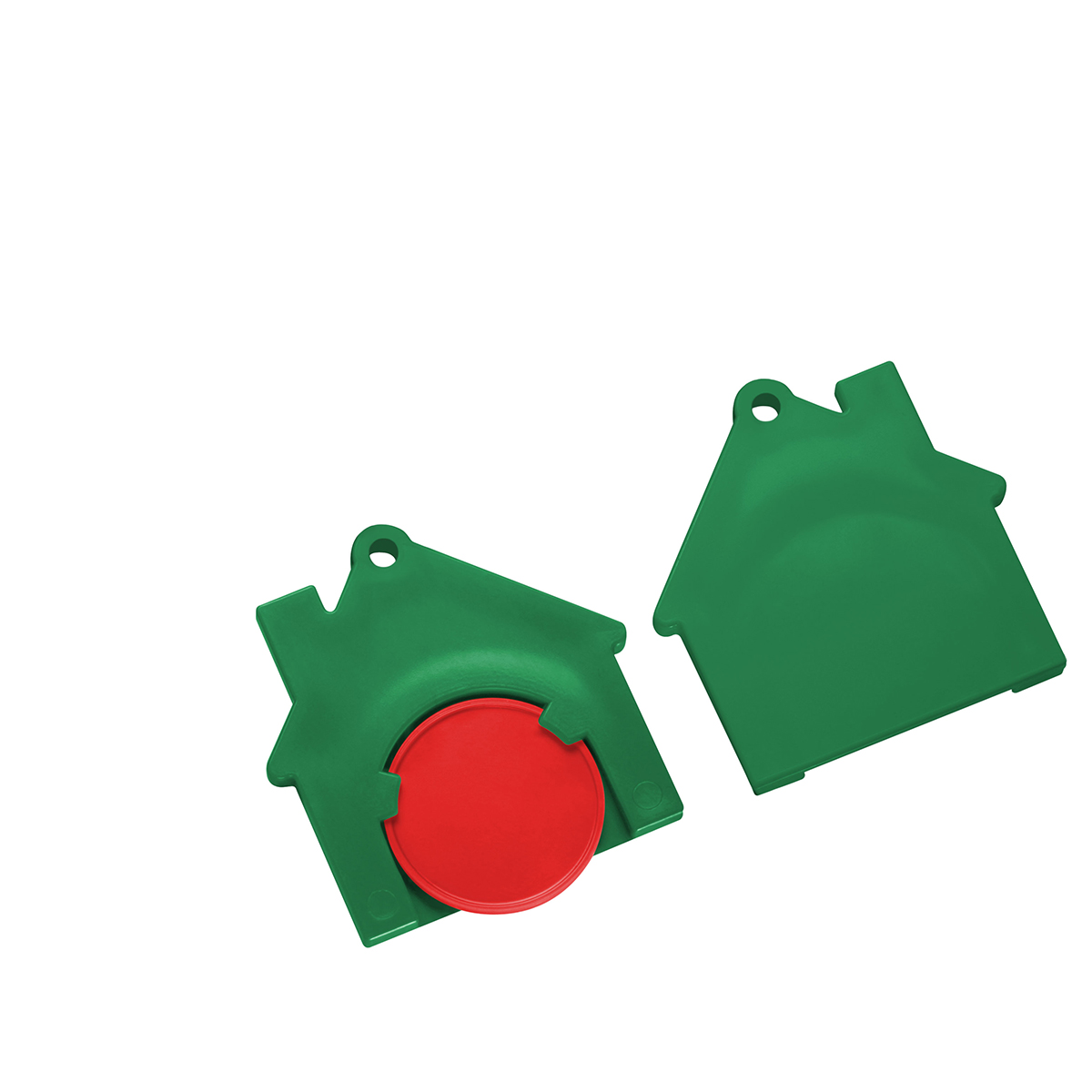 Chiphalter mit 1€-Chip Haus Chiphalter mit 1€-Chip Haus