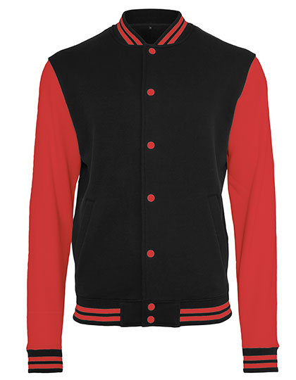 Build Your Brand Sweat College Jacket