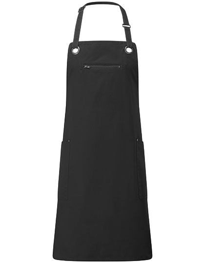 Premier Workwear 'Barley' Contrast Stitch Sustainable Bib Apron