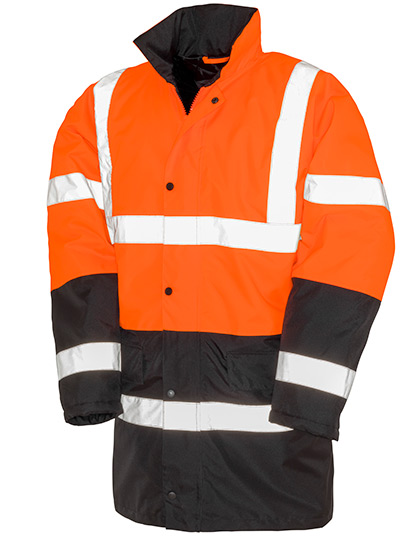 Result Safe-Guard Motorway 2-Tone Safety Coat Result Safe-Guard Motorway 2-Tone Safety Coat