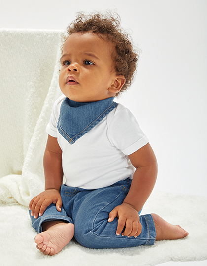 Babybugz Baby Rocks Denim Bandana Bib Babybugz Baby Rocks Denim Bandana Bib