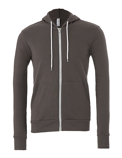 Canvas Unisex Poly-Cotton Fleece Full-Zip Hoodie