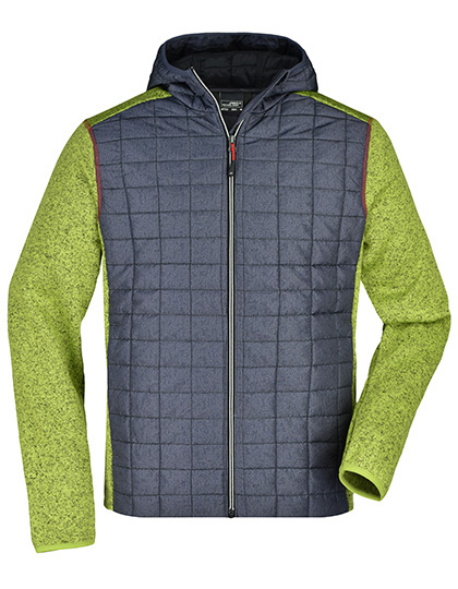 James&Nicholson Men´s Knitted Hybrid Jacket