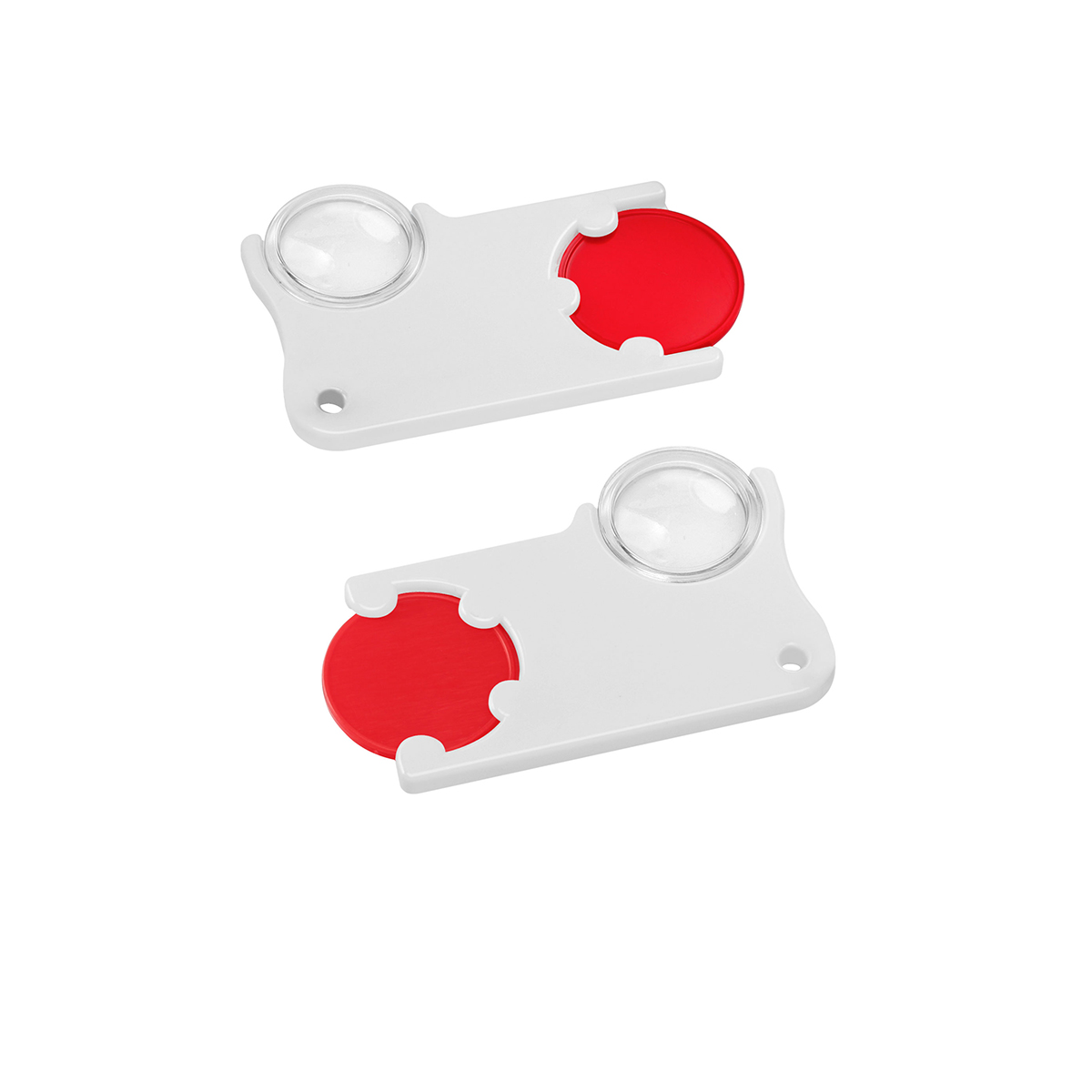 Chiphalter mit 1€-Chip und Lupe Chiphalter mit 1€-Chip und Lupe