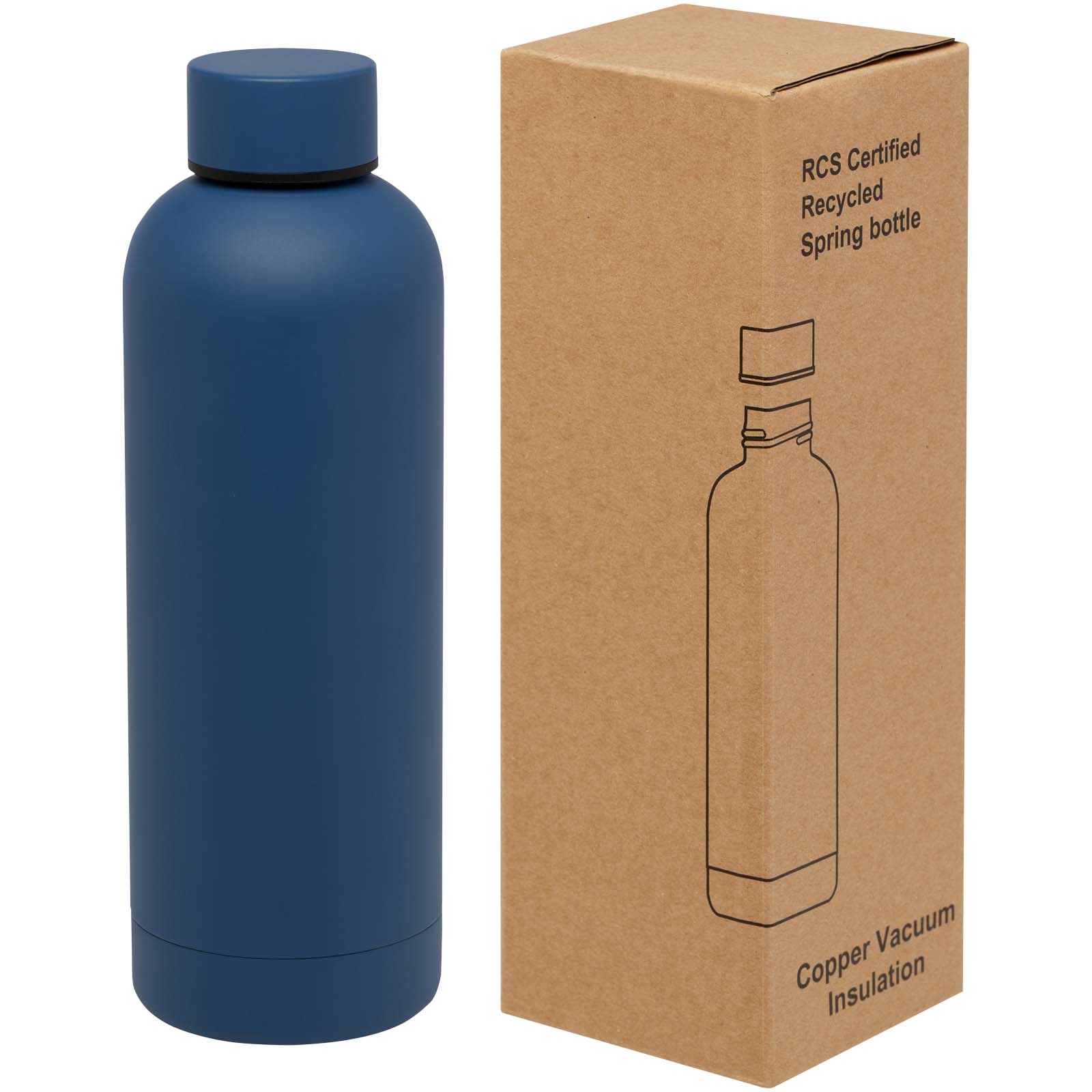 Spring 500 ml RCS-zertifizierte Kupfer-Vakuum Isolierflasche aus recyceltem Edelstahl Spring 500 ml RCS-zertifizierte Kupfer-Vakuum Isolierflasche aus recyceltem Edelstahl