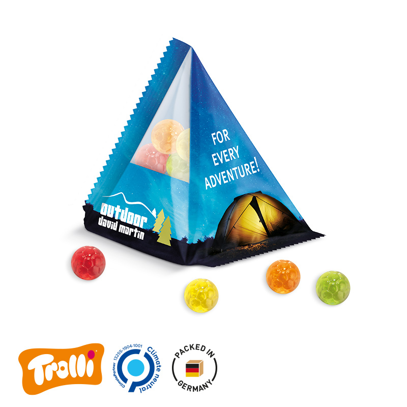 Fruchtgummi Tetraeder Folie transparent Trolli Fruchtgummi Fußbälle Fruchtgummi Tetraeder Folie transparent Trolli Fruchtgummi Fußbälle