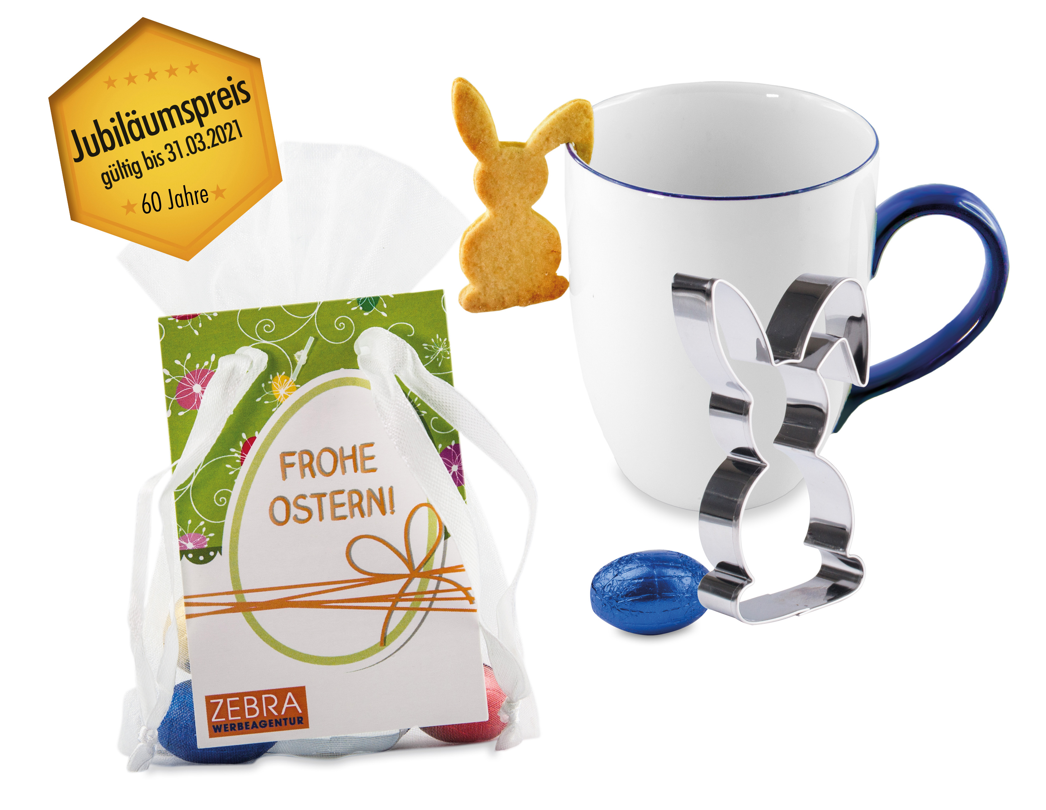 Backförmchen im Organzasäckchen Backförmchen im Organzasäckchen