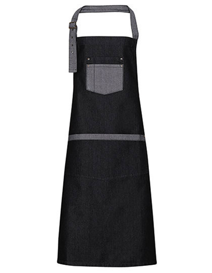 Premier Workwear Domain Contrast Denim Bib Apron Premier Workwear Domain Contrast Denim Bib Apron