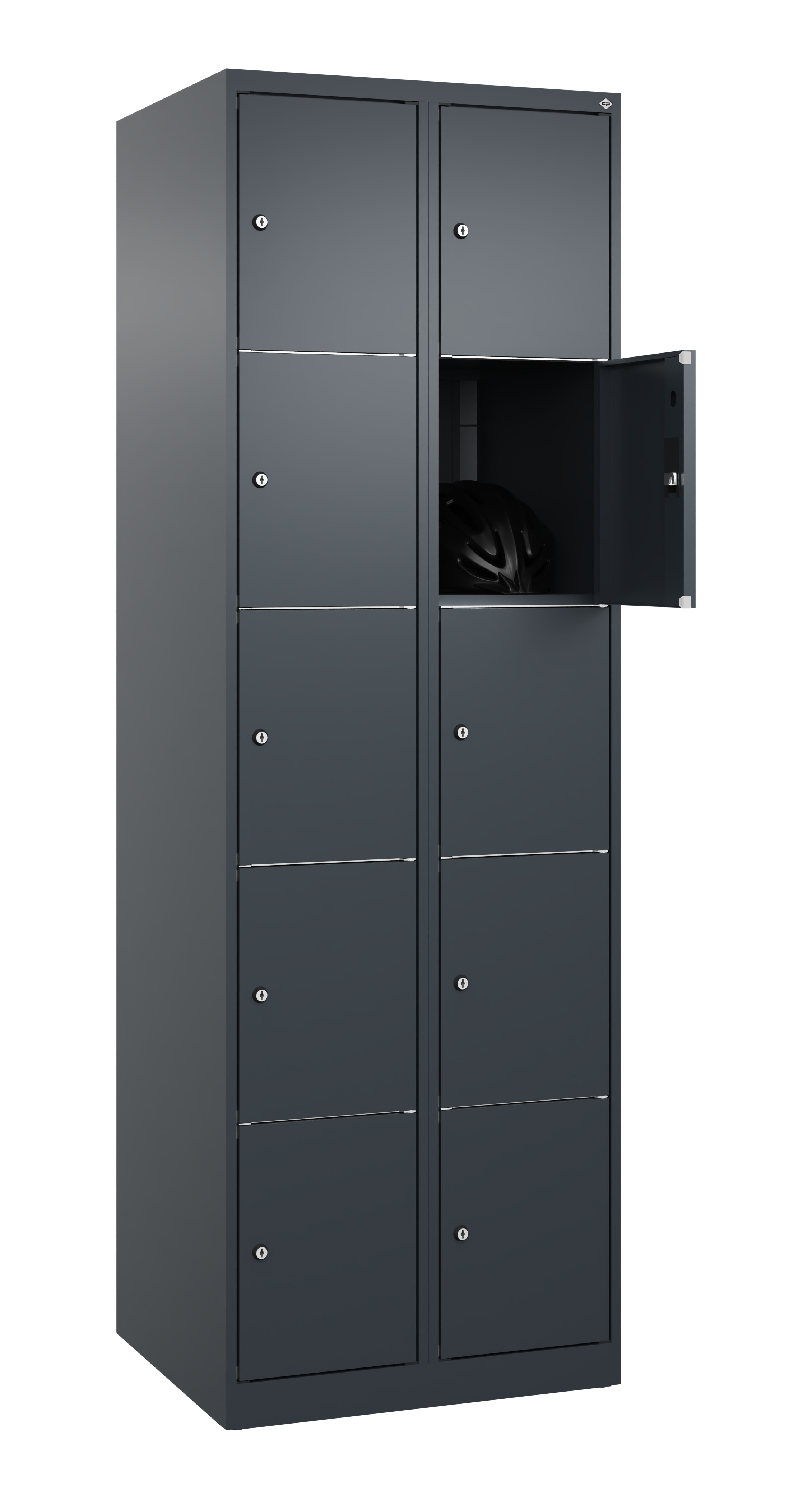 Schließfachschrank Classic Plus, 10 Fächer, 1850x600x500mm