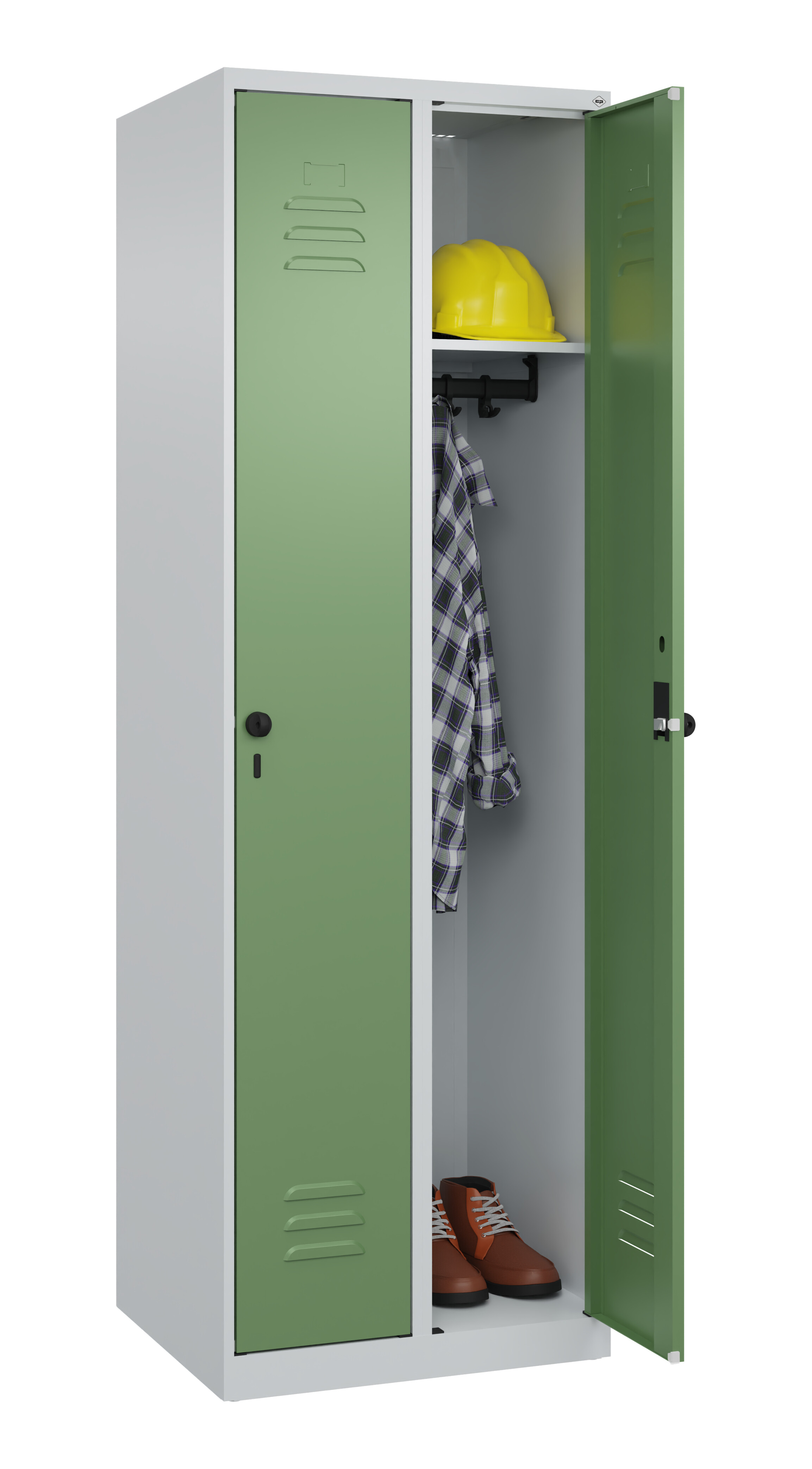 Spind Classic Plus, 2 Abteile, 1850x600x500mm Spind Classic Plus, 2 Abteile, 1850x600x500mm