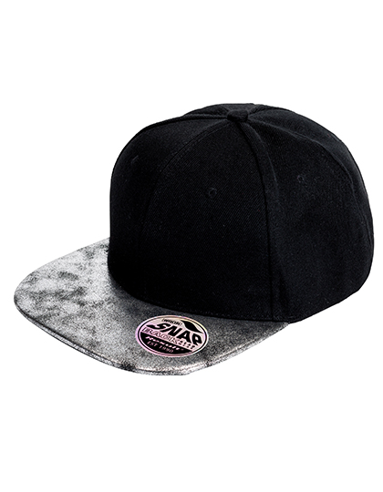 Result Headwear Bronx Flat Glitter Peak Snapback Cap Result Headwear Bronx Flat Glitter Peak Snapback Cap