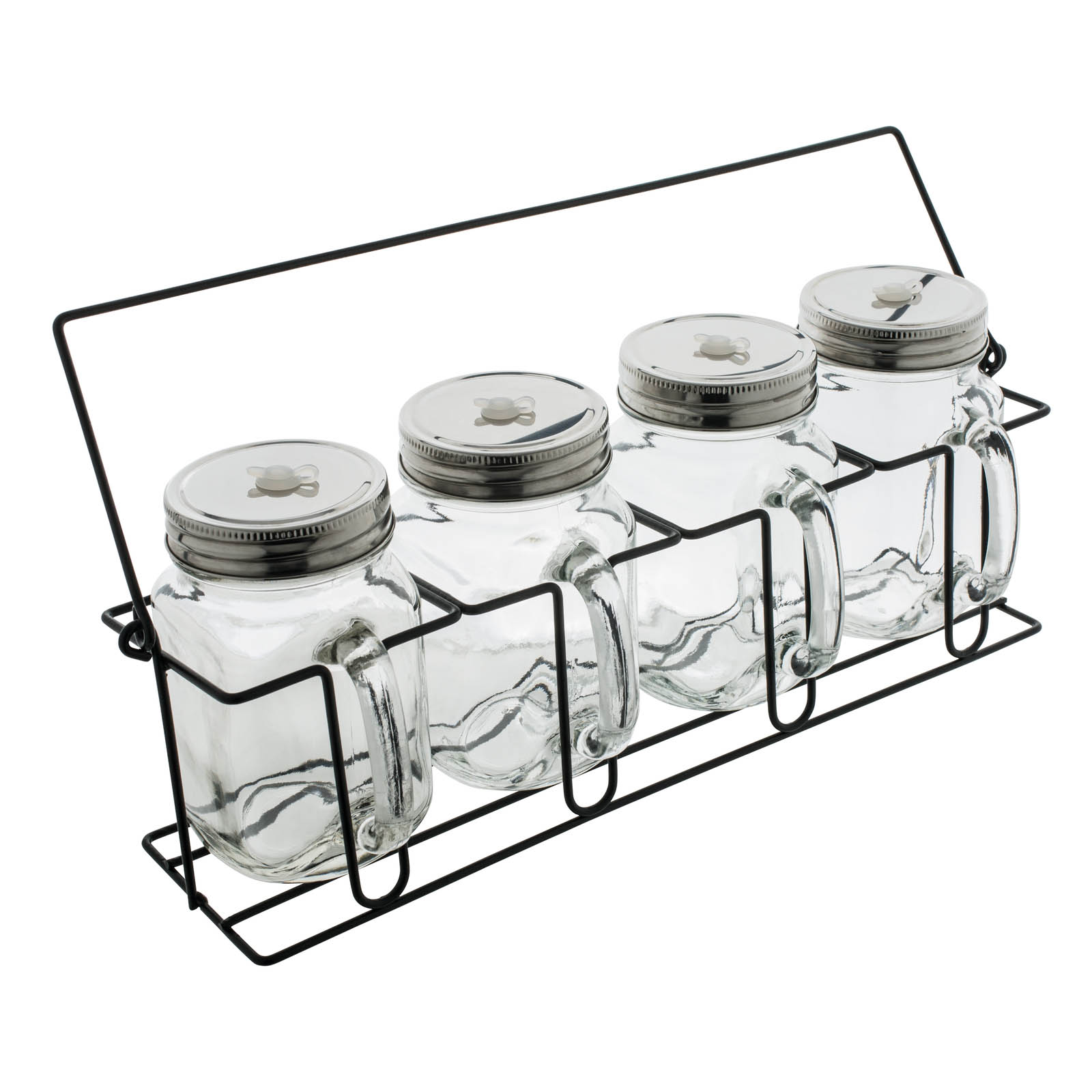 Set aus 4 Gläsern mit Strohhalmen RETUMBLER-ARACUJA