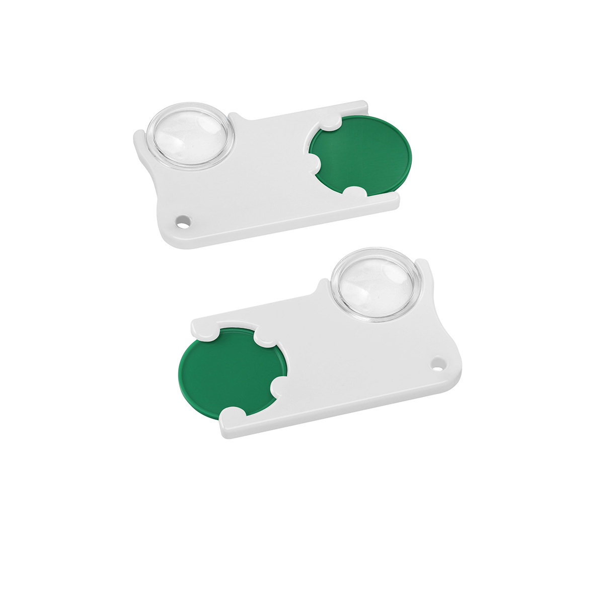 Chiphalter mit 1€-Chip und Lupe Chiphalter mit 1€-Chip und Lupe