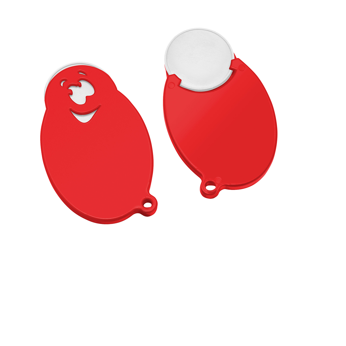 Chiphalter mit 1€-Chip Gesicht Chiphalter mit 1€-Chip Gesicht