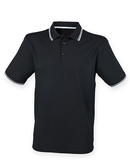 Henbury Men´s Coolplus® Short Sleeved Tipped Polo Shirt Henbury Men´s Coolplus® Short Sleeved Tipped Polo Shirt