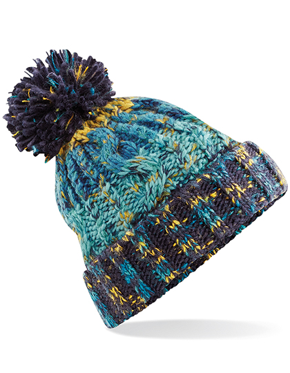 Beechfield Corkscrew Pom Pom Beanie Beechfield Corkscrew Pom Pom Beanie