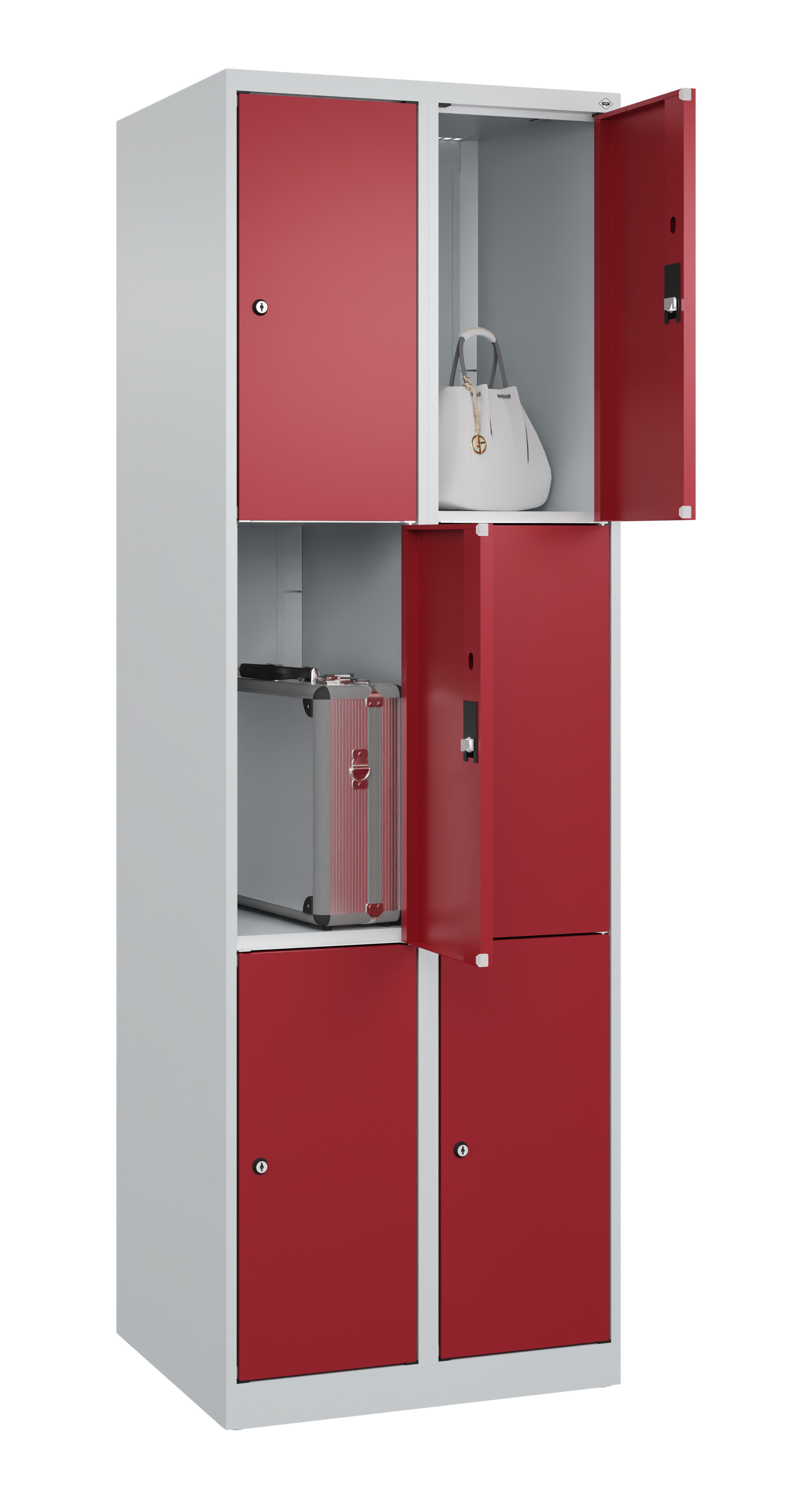 Schließfachschrank Classic Plus, 6 Fächer, 1850x600x500mm Schließfachschrank Classic Plus, 6 Fächer, 1850x600x500mm