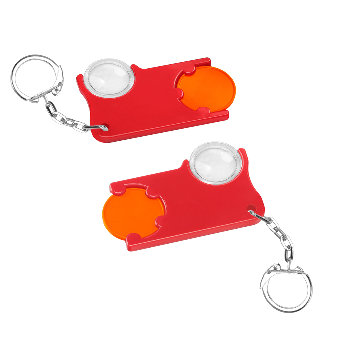 Chiphalter mit 1€-Chip und Lupe Chiphalter mit 1€-Chip und Lupe