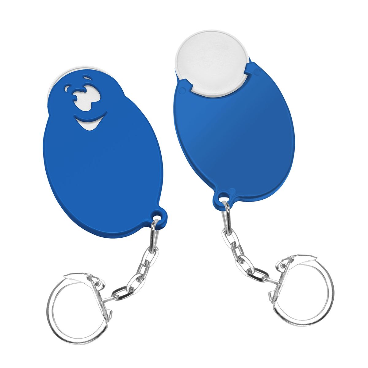 Chiphalter mit 1€-Chip Gesicht Chiphalter mit 1€-Chip Gesicht