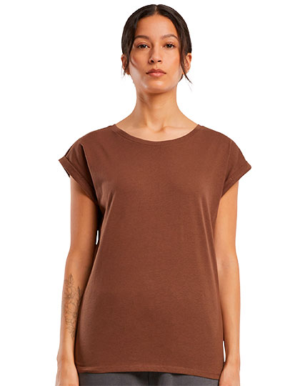 Build Your Brand Ladies´ Extended Shoulder Tee
