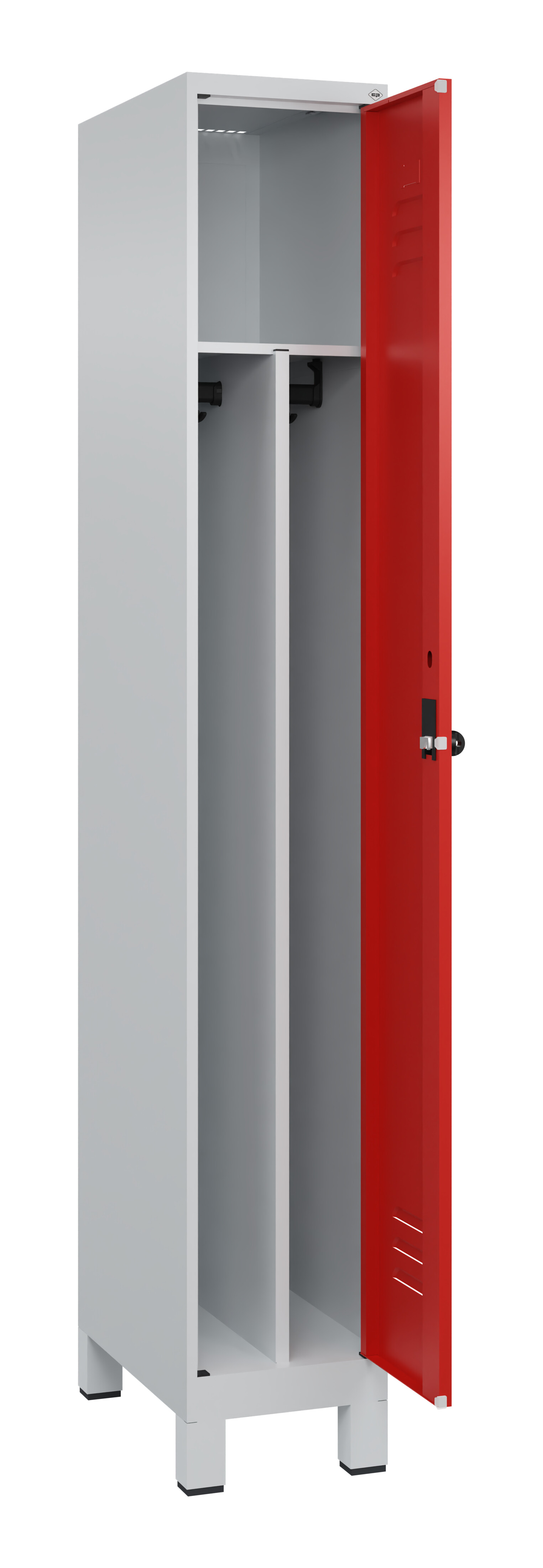 Spind Classic Plus, Füße, 1 Abteil, 1950x300x500mm Spind Classic Plus, Füße, 1 Abteil, 1950x300x500mm