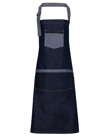 Premier Workwear Domain Contrast Denim Bib Apron Premier Workwear Domain Contrast Denim Bib Apron