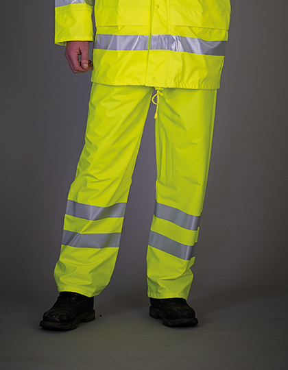 YOKO Hi-Vis Soft Flex Breathable Rain Trousers YOKO Hi-Vis Soft Flex Breathable Rain Trousers